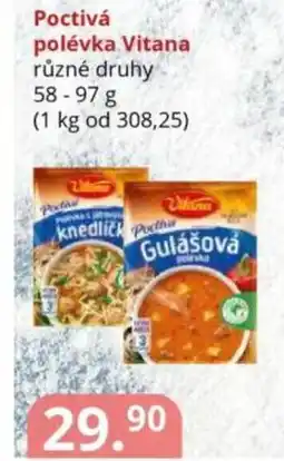Potraviny CZ Poctivá polévka Vitana nabídka