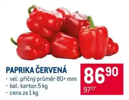 Makro Paprika červená nabídka