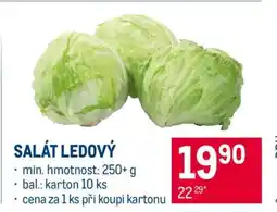 Makro Salát ledový nabídka