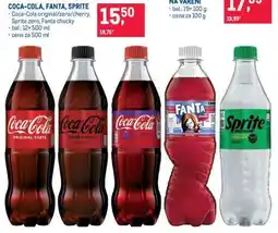 Makro Coca-Cola, Fanta, Sprite nabídka