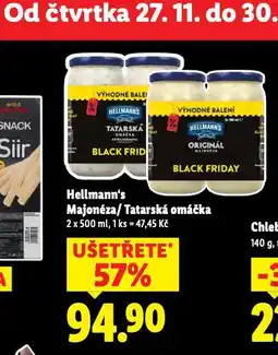 Lidl Hellmann's tatarská omáčka nabídka