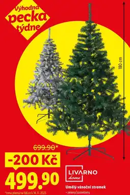 Lidl Umělý vánoční stromek nabídka