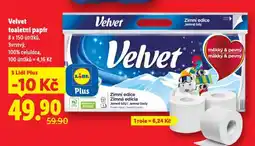 Lidl Velvet toaletní papír nabídka