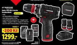 Lidl Parkside sada s 12v aku vrtacím šroubovákem nabídka
