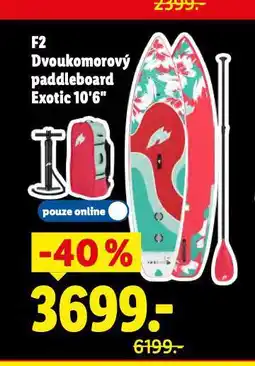 Lidl Dvoukomorový paddleboard nabídka
