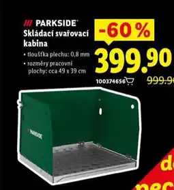 Lidl Parkside skládací svařovací kabina nabídka