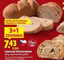 Lidl Celozrnný žitný bochánek nabídka