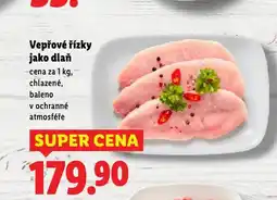 Lidl Vepřové řízky jako dlaň nabídka