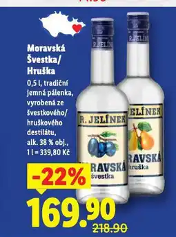 Lidl Moravská hruška nabídka
