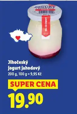 Lidl Jihočeský jogurt jahodový nabídka
