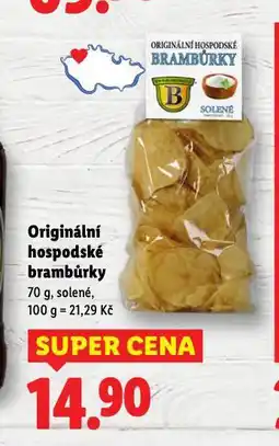 Lidl Originální hospodské brambůrky nabídka