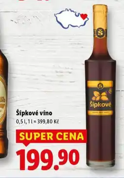 Lidl Šipkové víno nabídka