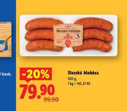 Lidl Slezská klobása nabídka