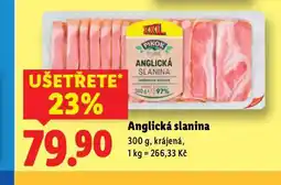 Lidl Anglická slanina nabídka