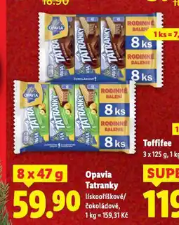 Lidl Opavia tatranky nabídka