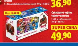 Lidl Čokoládová vajíčka tlapková patrola nabídka