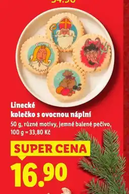 Lidl Linecké kolečko s ovocnou náplní nabídka