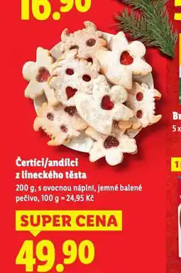 Lidl Andílci z lineckého těsta nabídka