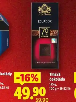Lidl Tmavá čokoláda nabídka