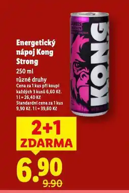 Lidl Energetický nápoj kong strong nabídka