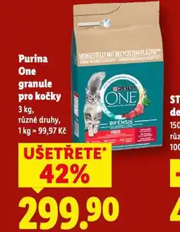 Lidl Purina one granule pro kočky nabídka
