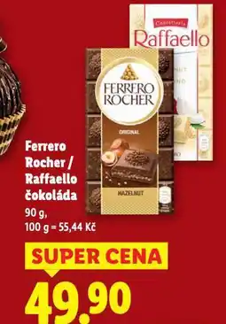 Lidl Raffaello čokoláda nabídka