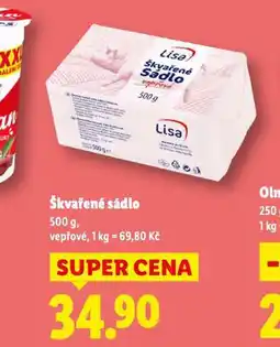 Lidl Škvařené sádlo nabídka