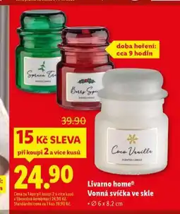 Lidl Livarno home vonná svíčka ve skle nabídka