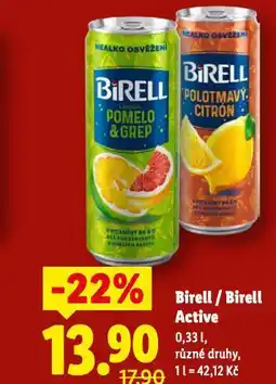Lidl Birell active nabídka