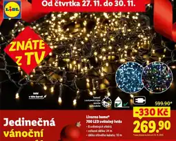 Lidl Livarno home led světelný řetěz nabídka