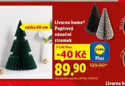 Lidl Livarno home papírový vánoční stromek nabídka