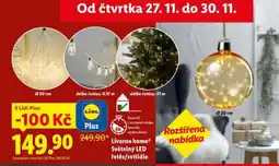 Lidl Livarno home led světelný řetěz nabídka