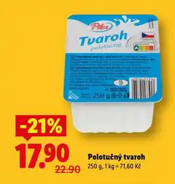 Lidl Polotučný tvaroh nabídka