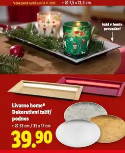 Lidl Livarno home dekorativní talíř nabídka