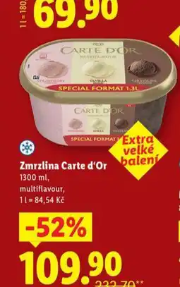 Lidl Zmrzlina carte d'or nabídka
