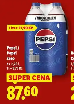 Lidl Pepsi zero nabídka