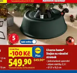 Lidl Livarno home stojan na vánoční stromek nabídka