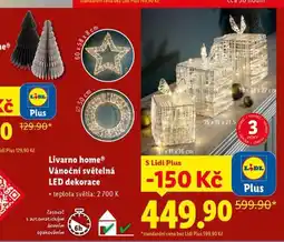 Lidl Livarno home vánoční světelná dekorace nabídka