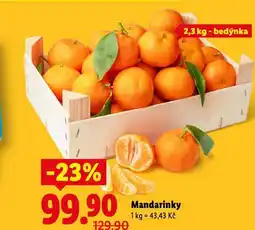 Lidl Mandarinky nabídka