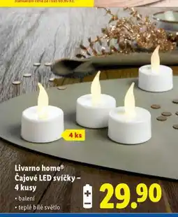 Lidl Livarno home čajové led svíčky nabídka