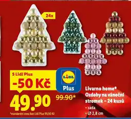 Lidl Livarno home ozdoby na vánoční stromek nabídka