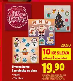 Lidl Livarno home samolepky na okna nabídka