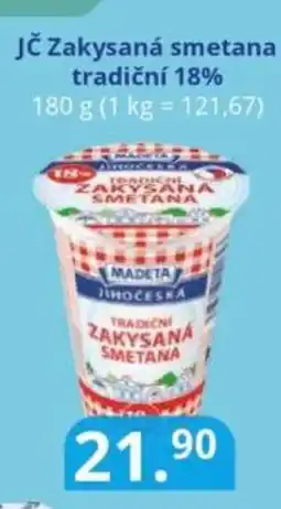 Potraviny CZ MADETA Jč Zakysaná smetana tradiční 18% nabídka