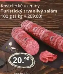 Potraviny CZ Kostelecké uzeniny Turistický trvanlivý salám nabídka