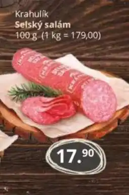 Potraviny CZ Krahulik Selský salám nabídka