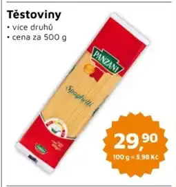 Můjobchod PANZANI Těstoviny nabídka