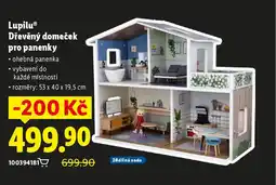 Lidl Lupilu® Dřevěný domeček pro panenky nabídka