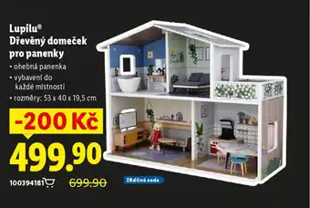 Lupilu® Dřevěný domeček pro panenky