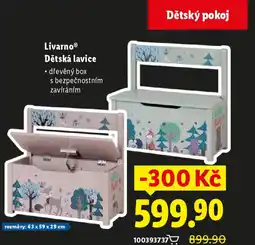 Lidl LivarnoⓇ Dětská lavice nabídka