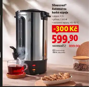 Lidl SilvercrestⓇ Automat na horké nápoje nabídka